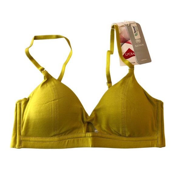 Neiwai Pure Comfort Soft Modal Triangle Bra 1.0 Vivid Green XS/30A - Picture 1 of 4